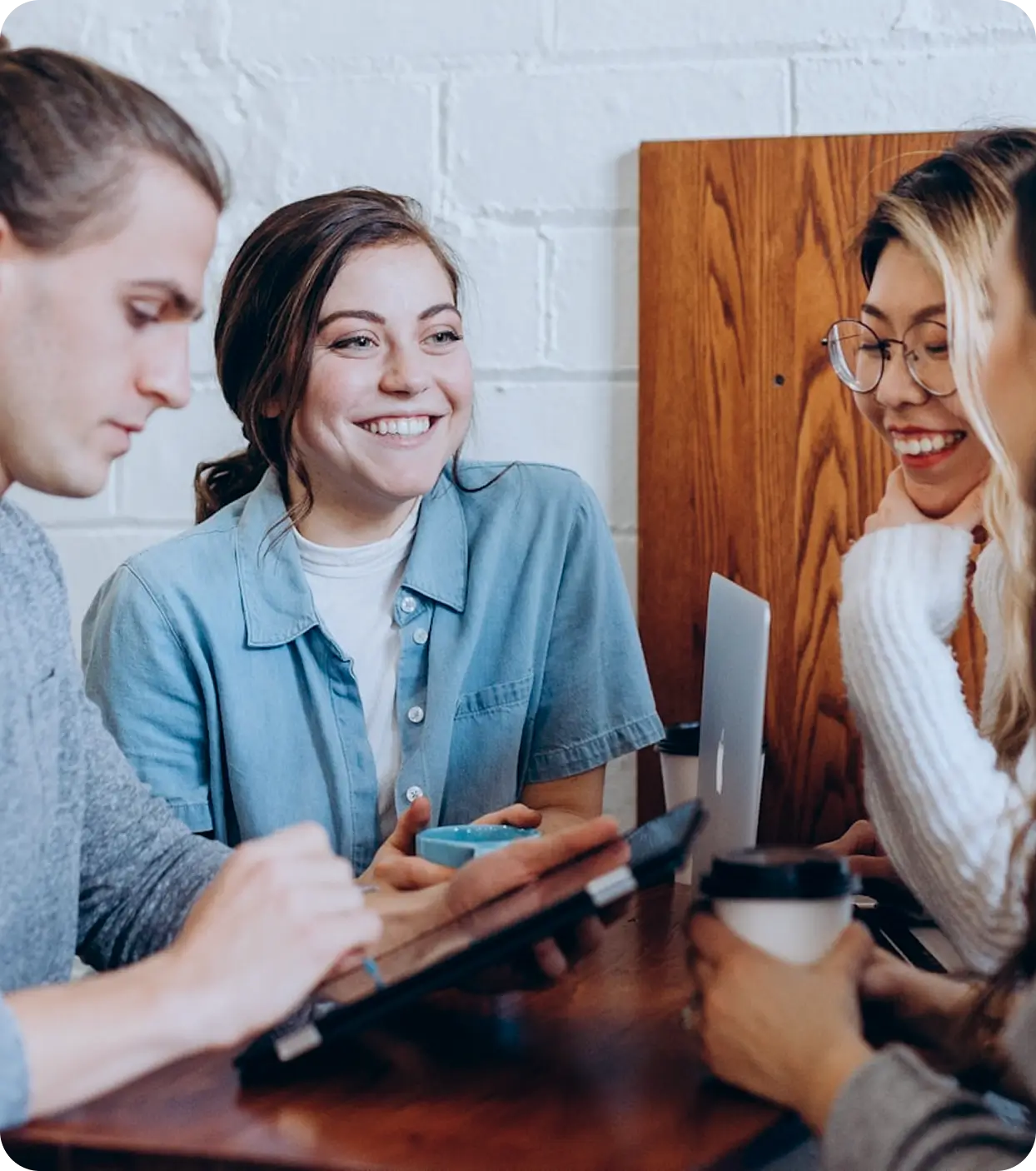 Visitors in the Wayo showroom