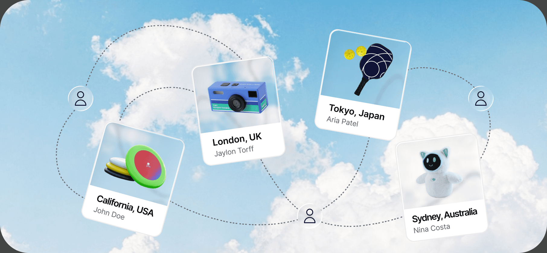 Personalized packages traveling to recipients around the world